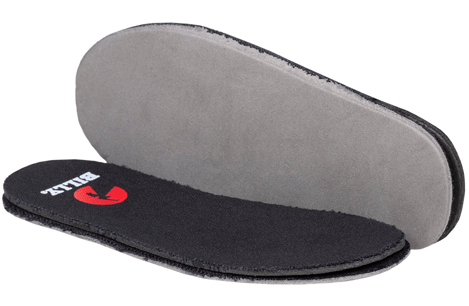 BILLY Classic High Tops black and grey shoe insoles for diabetes, plantar fasciitis, bunions, and orthotics support.