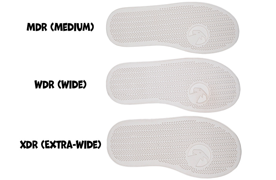 MDR, WDR, XDR insoles for BILLY Classic DR High Tops showing medium, wide, and extra-wide widths for diabetic and orthotic-friendly shoes.
