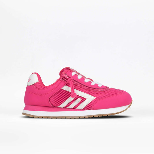 Fuchsia BILLY Retro Jogger shoes for diabetes, plantar fasciitis, bunions, wide feet, extra wide feet, and orthotics.