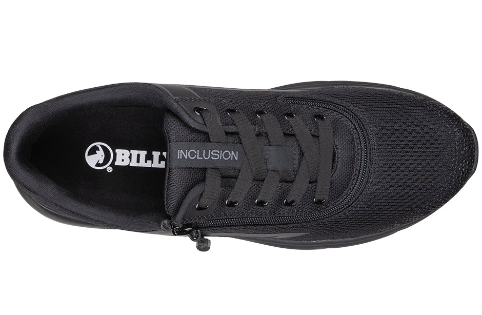 Men's Black BILLY Sport Inclusion Athletic Sneaker, top view. Ideal for diabetes, plantar fasciitis, bunions, wide or extra wide feet.