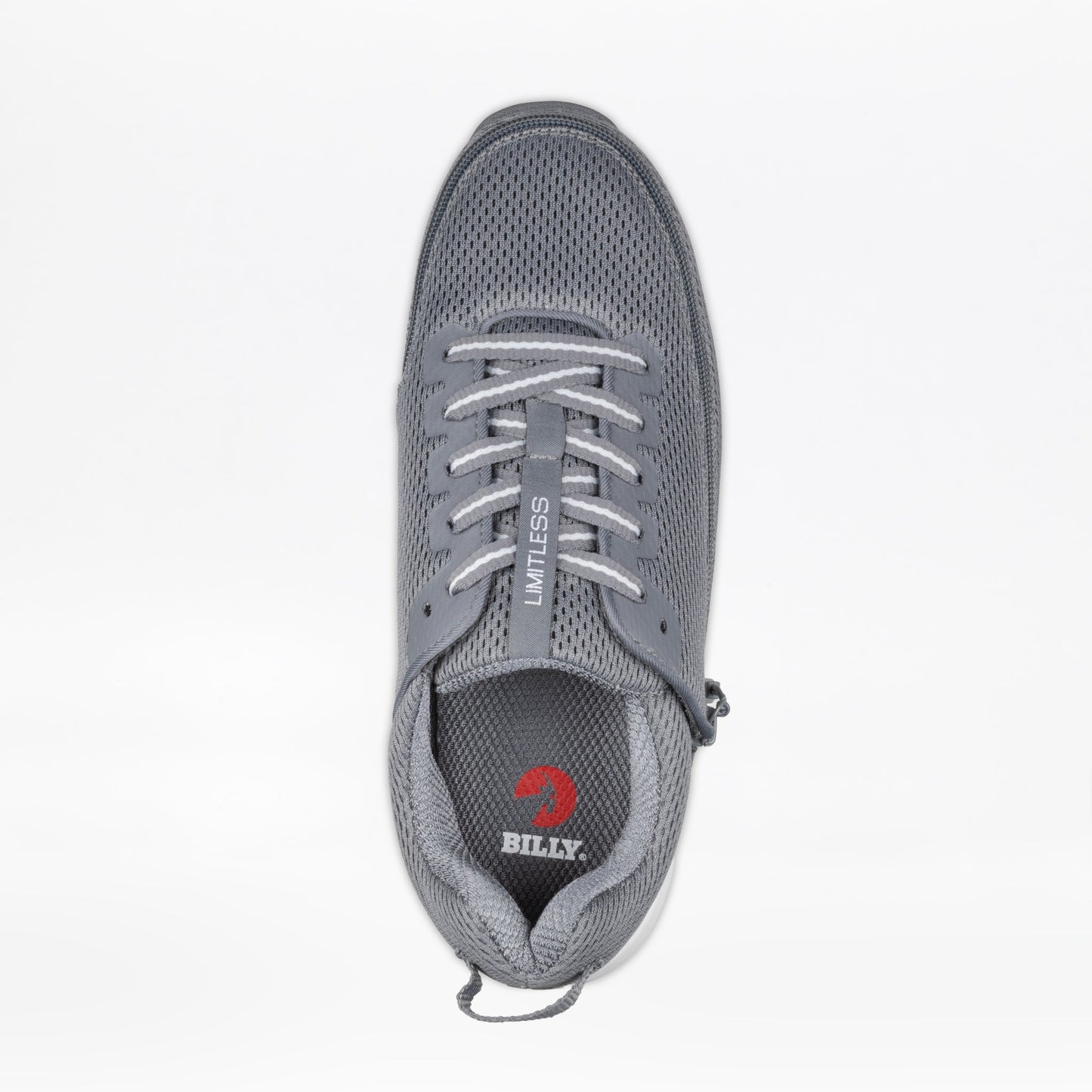 Men's Charcoal BILLY Limitless shoe for diabetes, plantar fasciitis, wide feet, and orthotics, enhancing comfort and independence.