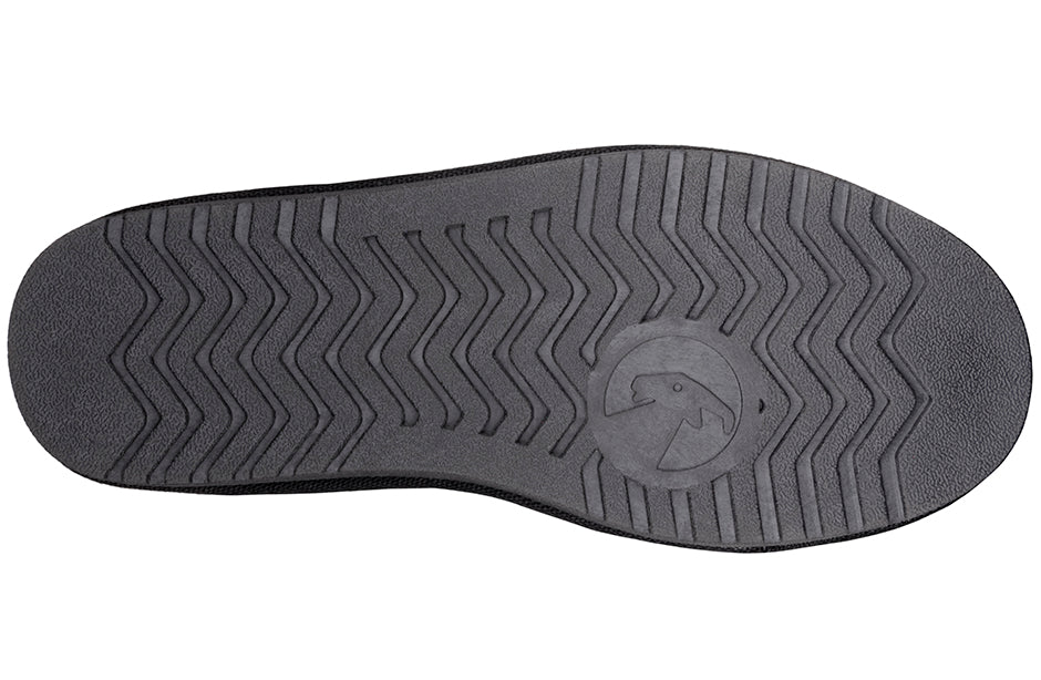 Durable rubber outsole of BILLY Cozy Quilt Lux Boots, ideal shoes for diabetes, plantar fasciitis, bunions, wide feet, and orthotics.
