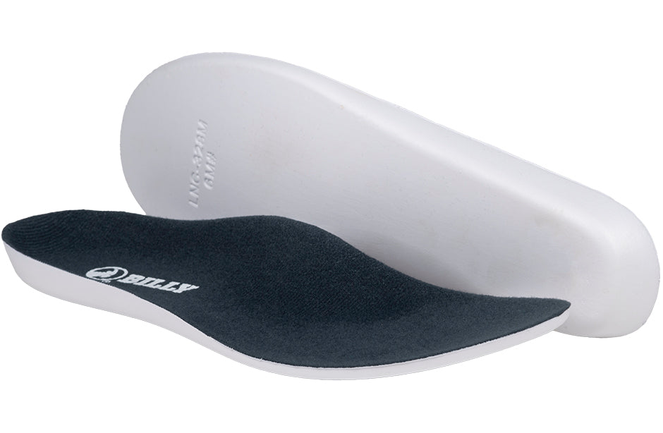 BILLY trail boot insoles, supportive and comfortable, ideal for diabetics, plantar fasciitis, bunions, wide and extra wide feet, orthotics use.