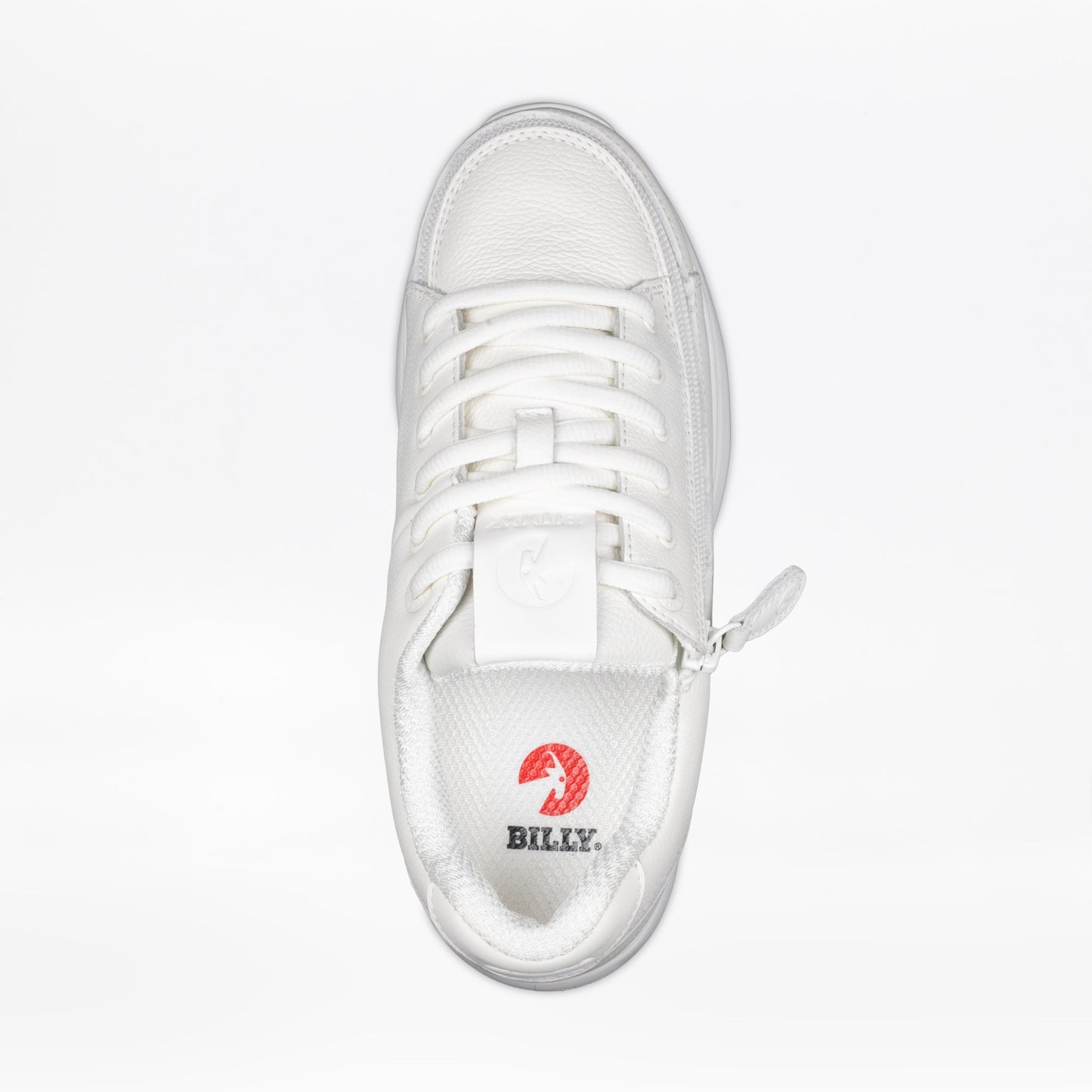 Women's White Leather BILLY Comfort Plush