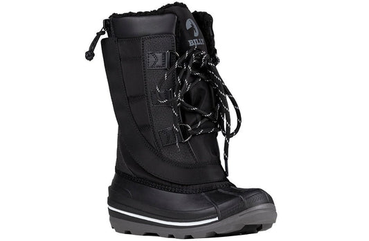Black BILLY Ice II Winter Boots for diabetes, plantar fasciitis, bunions, wide and extra wide feet, and orthotic support.