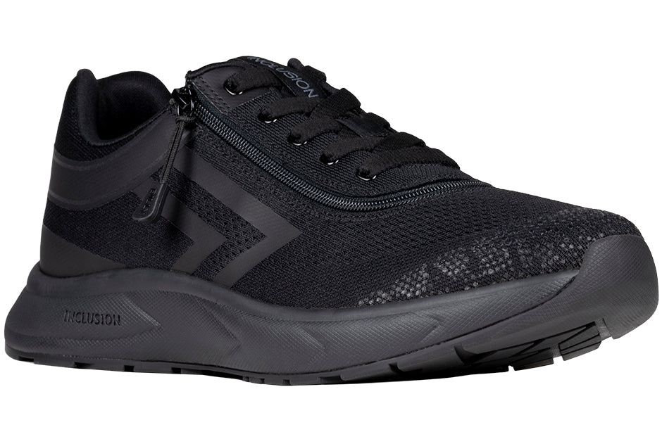 Men's Black BILLY Sport Inclusion Too Sneakers for diabetes, plantar fasciitis, bunions, wide feet, orthotics, and wheelchair use.