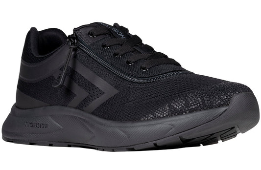 Men's Black BILLY Sport Inclusion Too Sneakers for diabetes, plantar fasciitis, bunions, wide feet, orthotics, and wheelchair use.