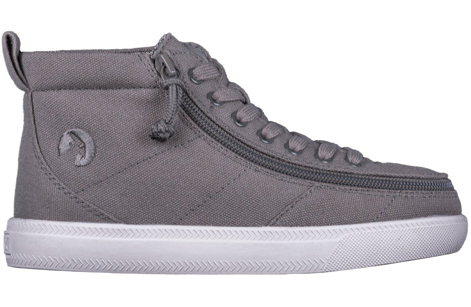 Dark Grey BILLY Classic D|R High Tops for diabetic, plantar fasciitis, bunion, wide, extra wide, orthotic and wheelchair-friendly shoe needs