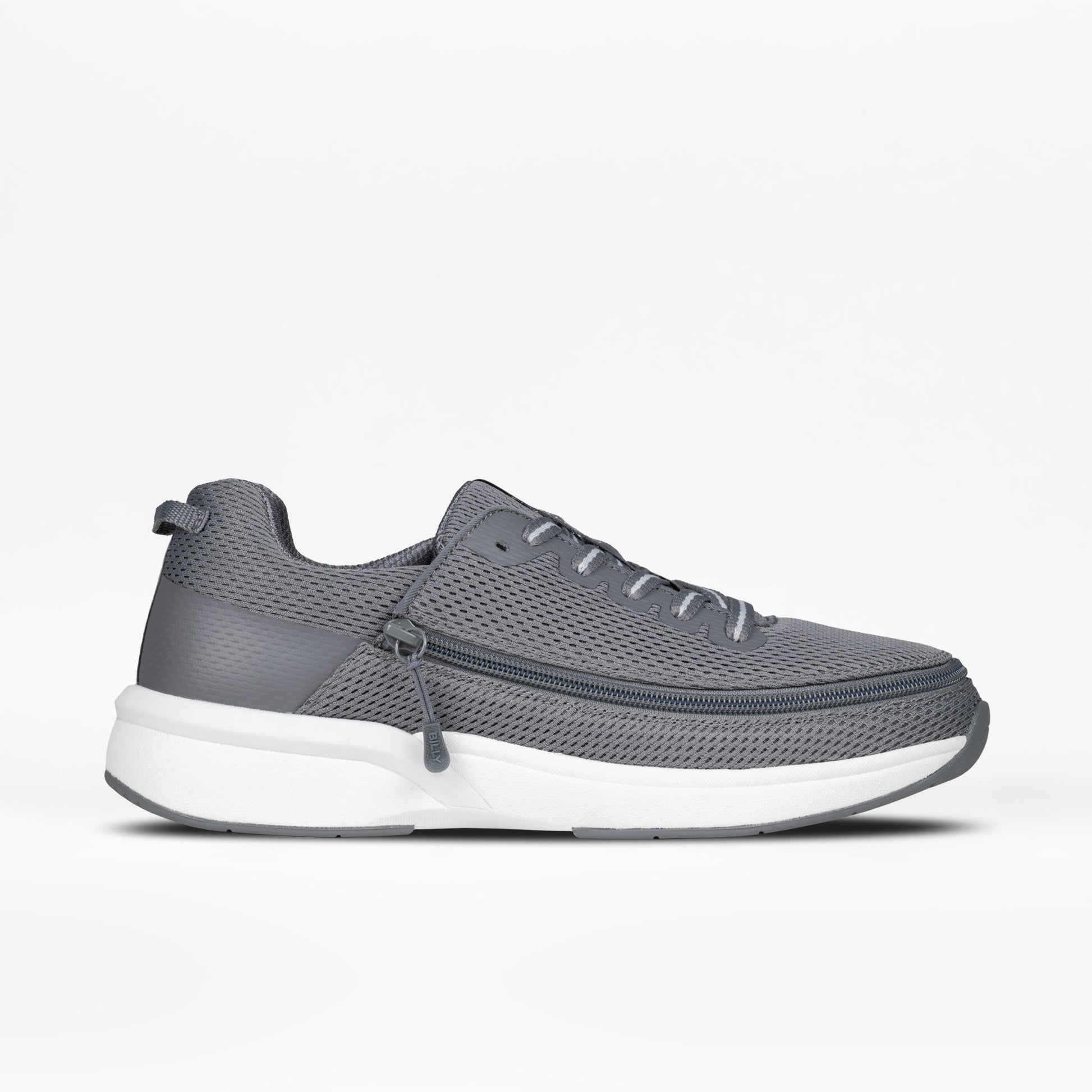 Men's Charcoal BILLY Limitless shoes designed for diabetes, plantar fasciitis, bunions, wide feet, orthotics, and wheelchair use.