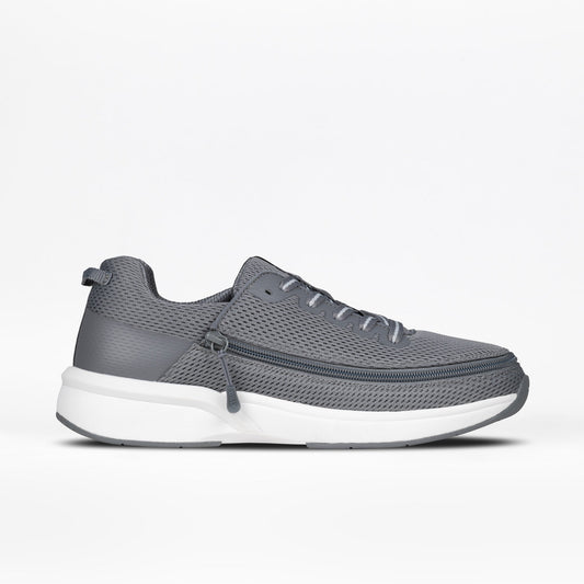 Men's Charcoal BILLY Limitless shoes designed for diabetes, plantar fasciitis, bunions, wide feet, orthotics, and wheelchair use.