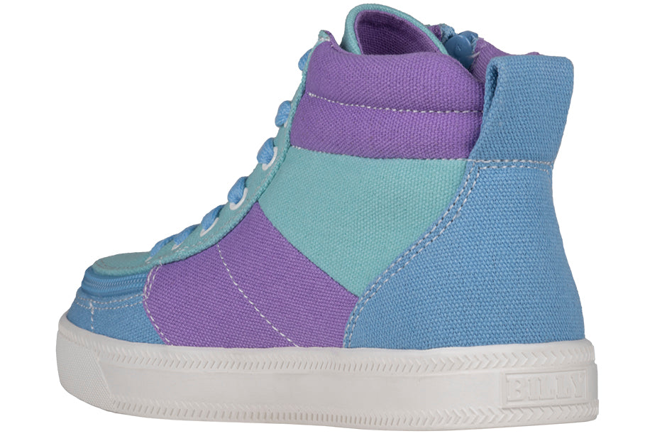 Colorful Moon BILLY Street High Tops for diabetes, bunions, plantar fasciitis, wide feet, wheelchair use, and orthotics.