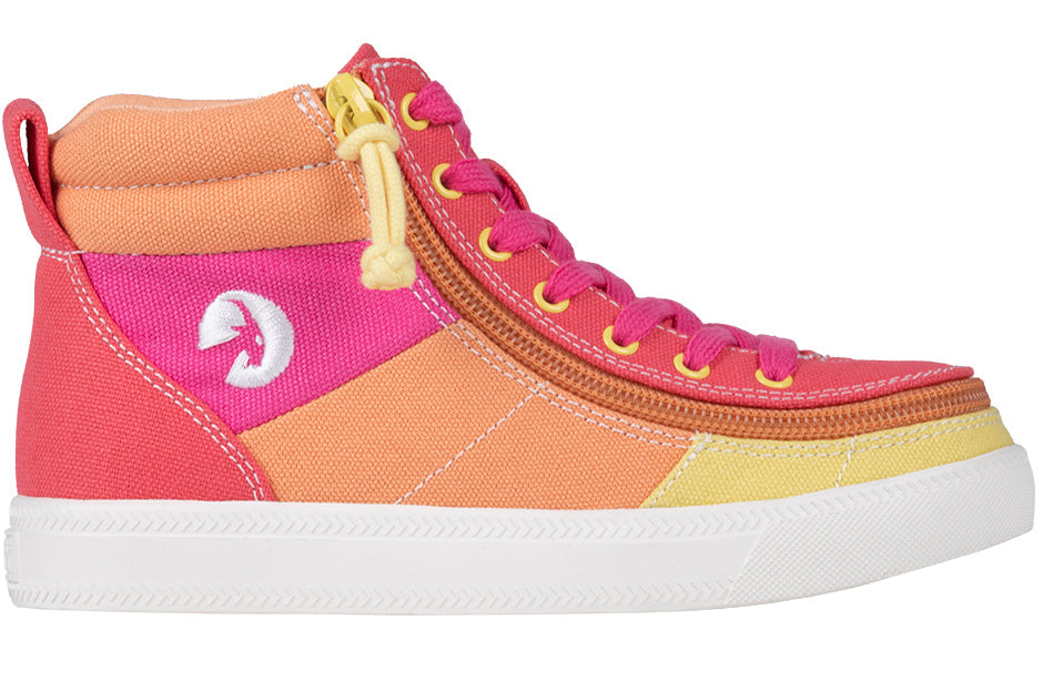 Sunset BILLY Street High Tops with bright colorblock design, ideal for bunions, orthotics, wide and extra wide feet, diabetes comfort.