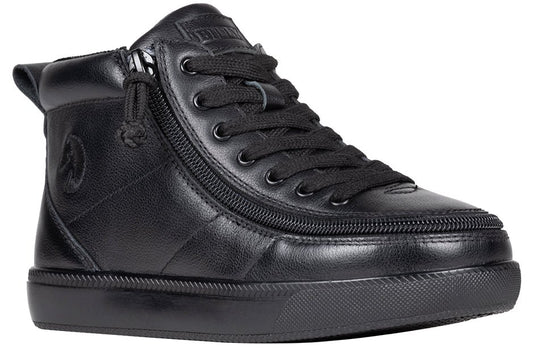 Black to the Floor Leather BILLY Classic D|R II High Tops - BILLY Footwear® Canada
