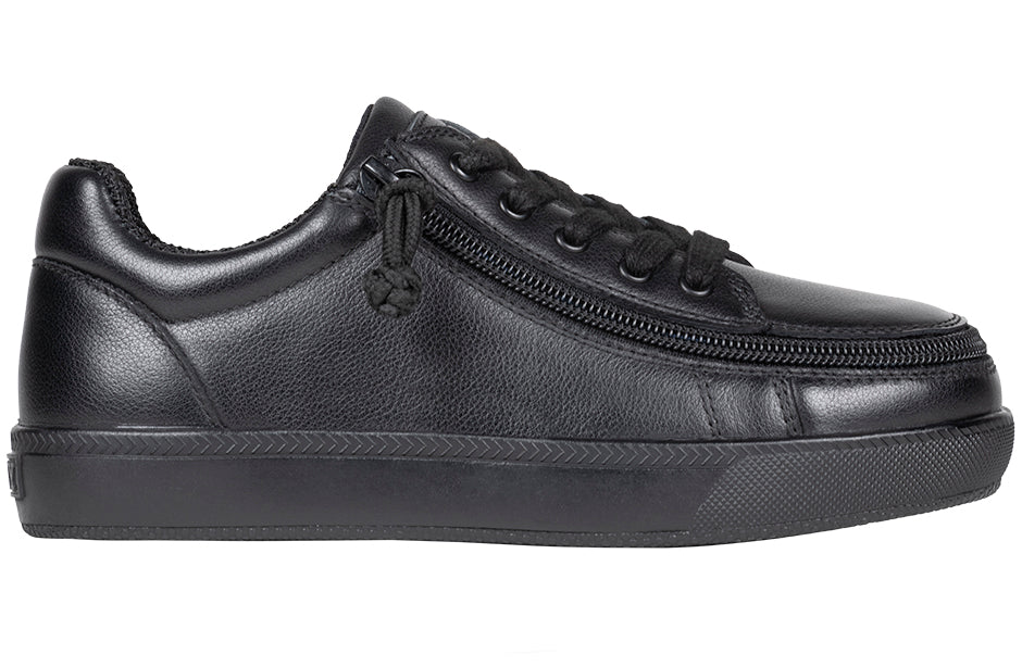 Black to the Floor Leather BILLY Classic D|R II Low Tops - BILLY Footwear® Canada