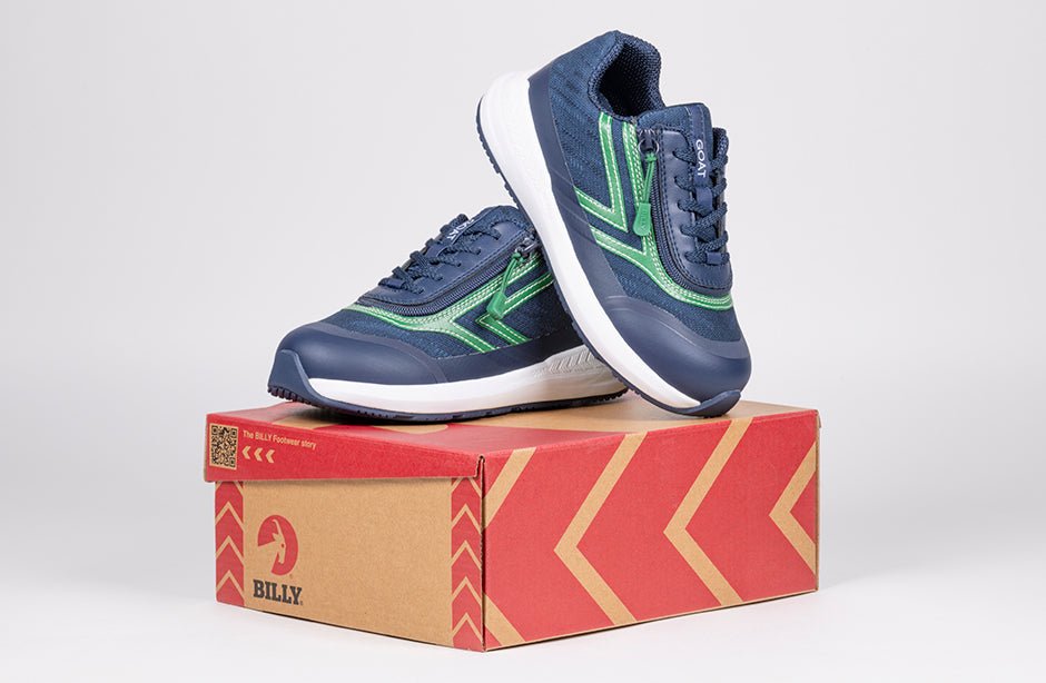 Navy/Green BILLY Goat AFO-Friendly Shoes - BILLY Footwear® Canada