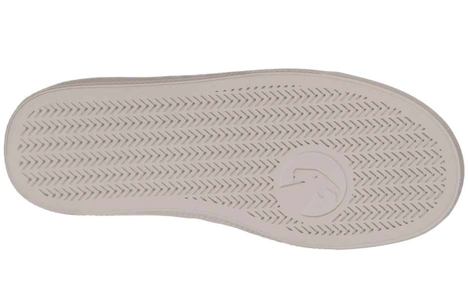 Sole view of Grey/Blue Speckle BILLY Classic Lace High Tops, suitable for diabetes, plantar fasciitis, wide or extra wide feet.