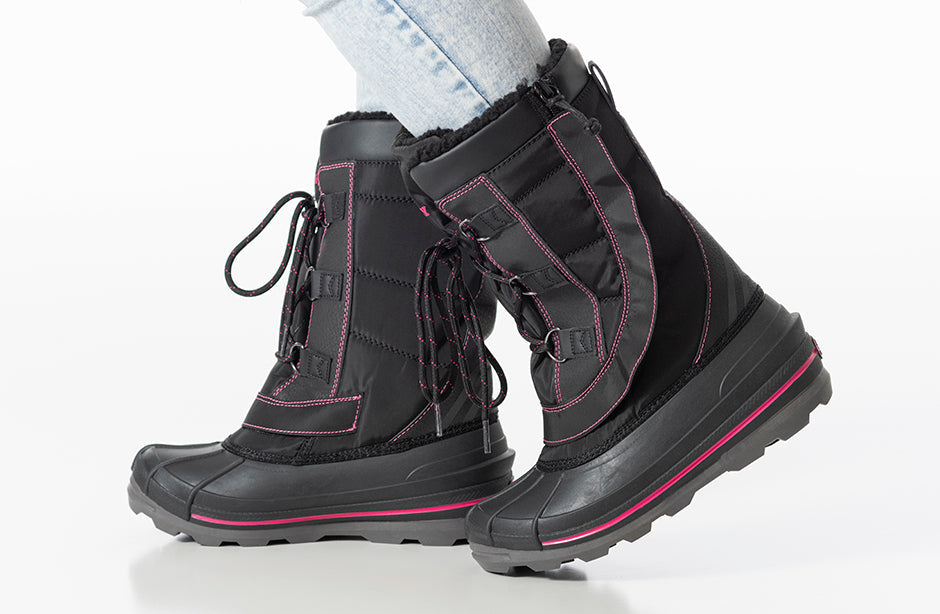 Black/Pink BILLY Ice II Winter Boots