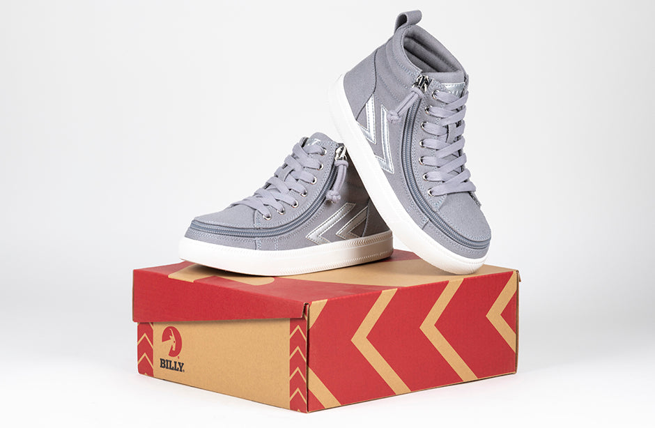 Grey/Silver BILLY CS 1.0 Sneaker High Tops – BILLY Footwear Grey/Silver BILLY CS 1.0 Sneaker High Tops – BILLY Footwear