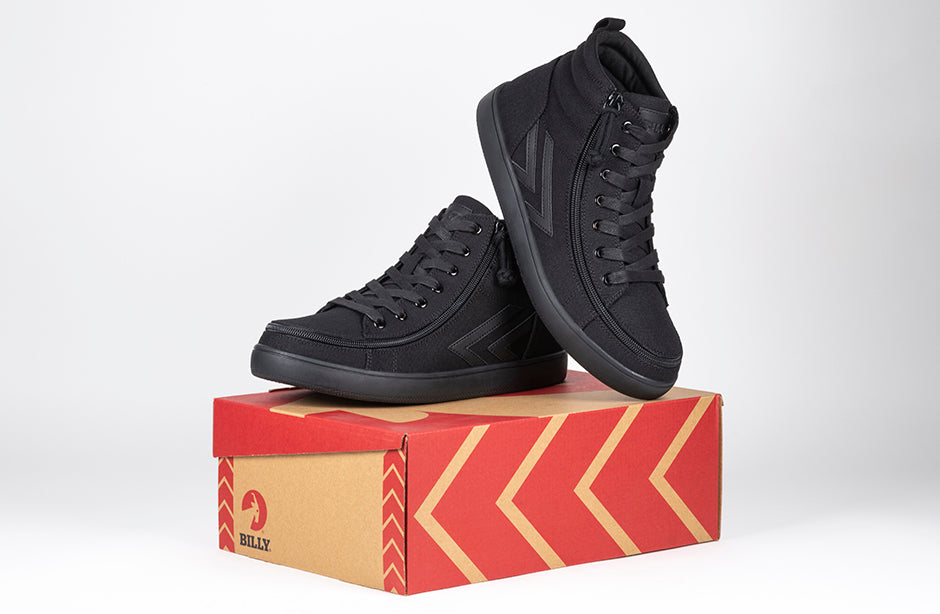 Black sneakers high tops best sale