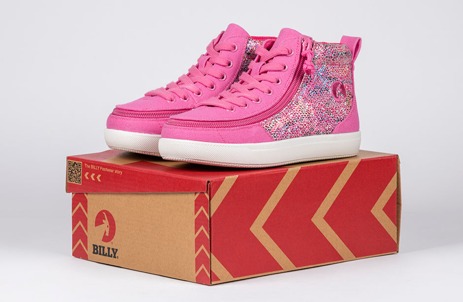 Fuchsia Snake BILLY Classic D|R II High Tops