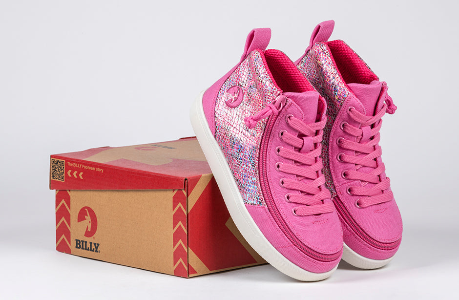 Fuchsia Snake BILLY Classic D|R II High Tops