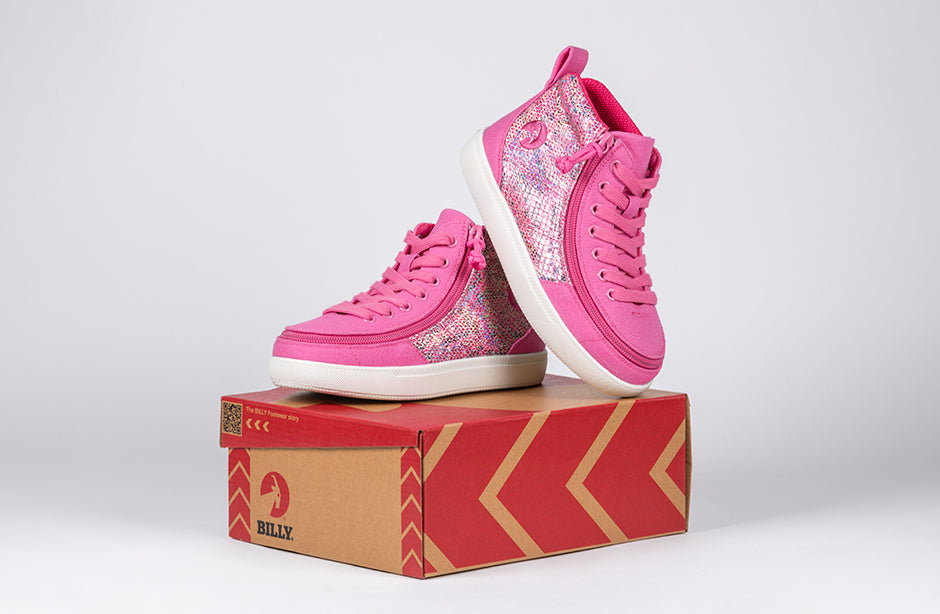 Fuchsia Snake BILLY Classic D|R II High Tops