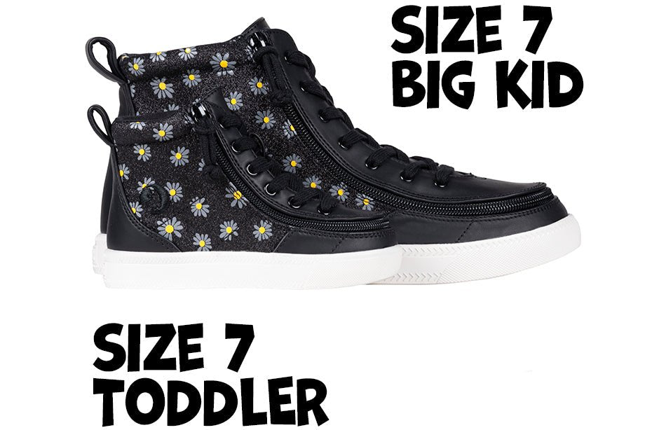 Black Daisy BILLY Classic Lace High Tops - BILLY Footwear® Canada