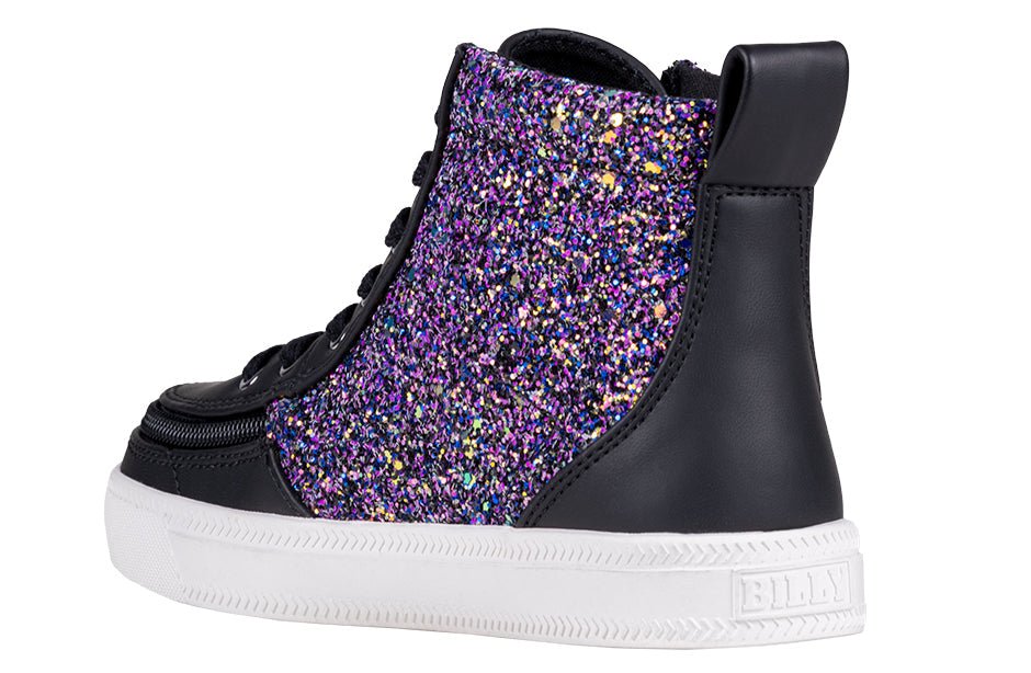 Black Fuchsia Glitz BILLY Classic Lace High Tops - BILLY Footwear® Canada