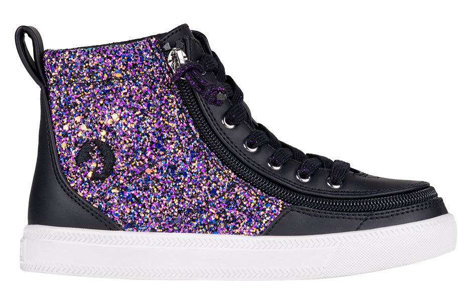 Black Fuchsia Glitz BILLY Classic Lace High Tops - BILLY Footwear® Canada