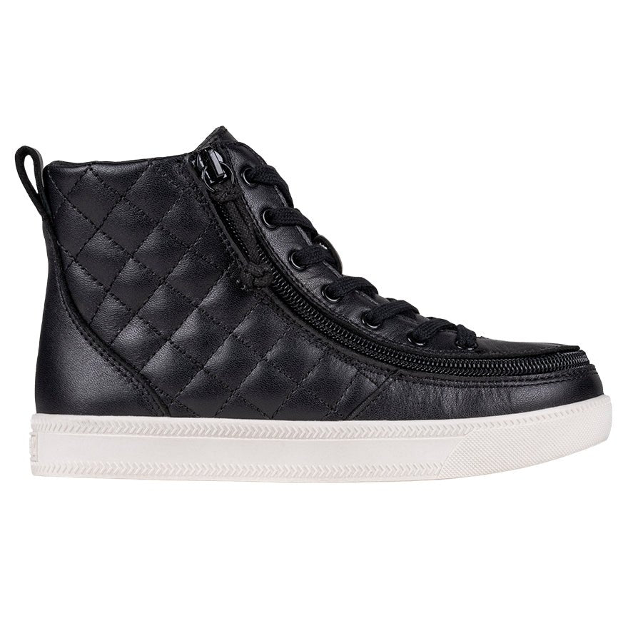 Black Leather BILLY Quilt High Tops - BILLY Footwear® Canada