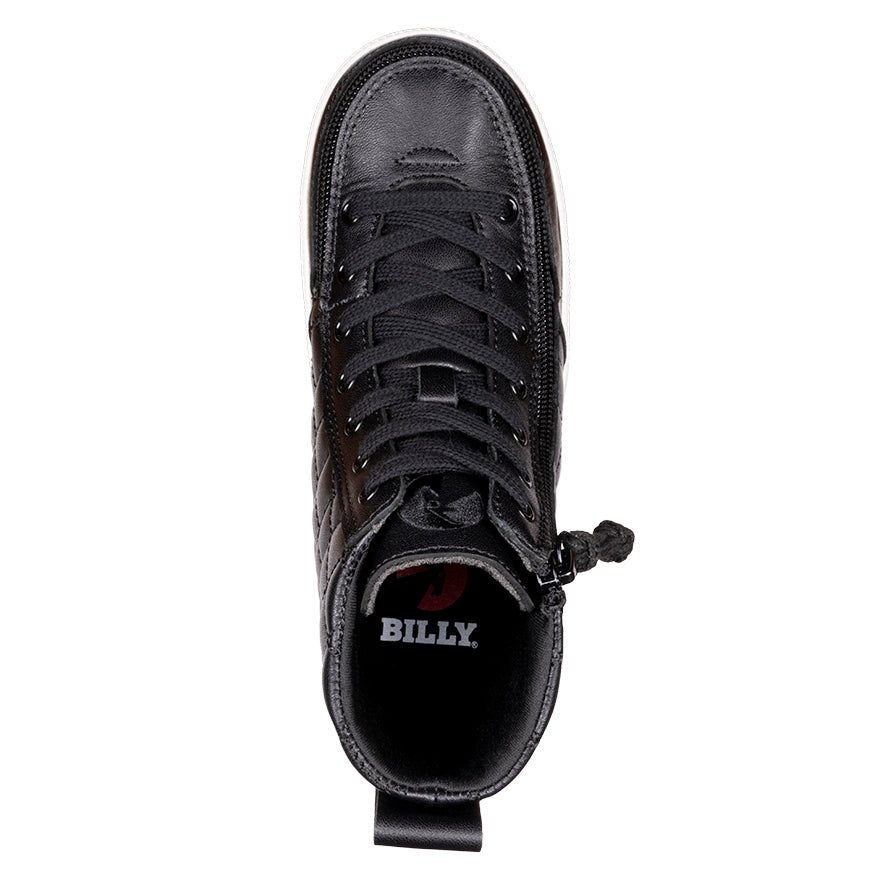 Black Leather BILLY Quilt High Tops - BILLY Footwear® Canada