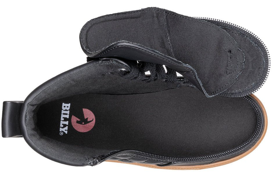 Black/Gum BILLY Classic Quilt High Tops - BILLY Footwear® Canada