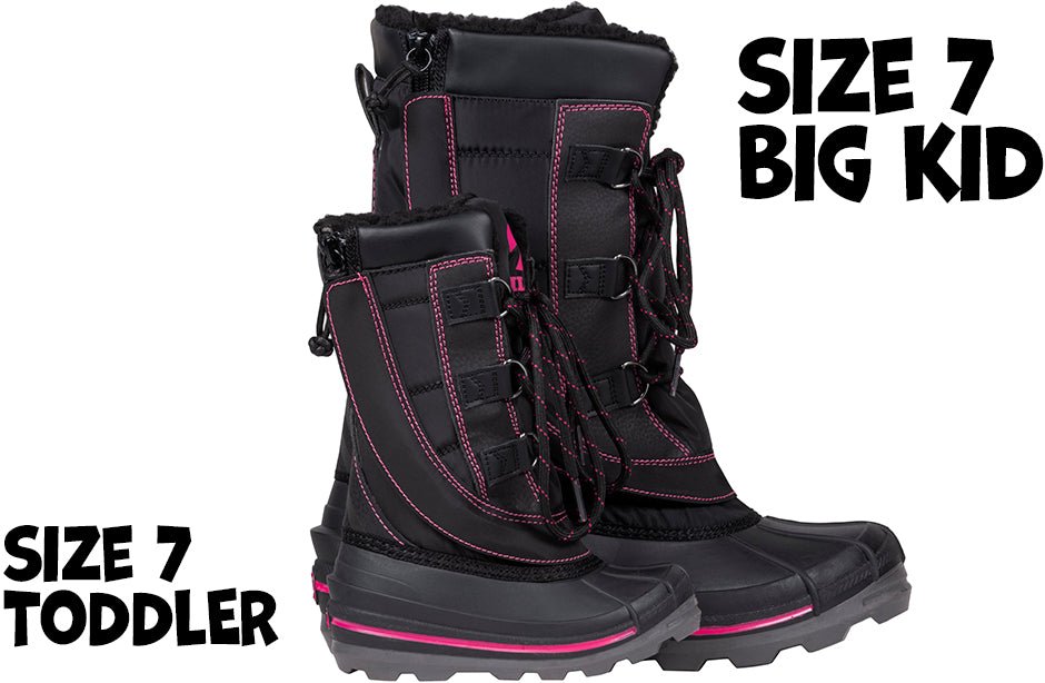 Black/Pink BILLY Ice Winter Boots - BILLY Footwear® Canada