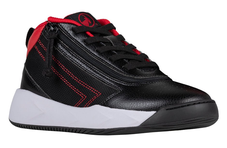 Black/Red BILLY Sport Hoop Athletic Sneakers - BILLY Footwear® Canada