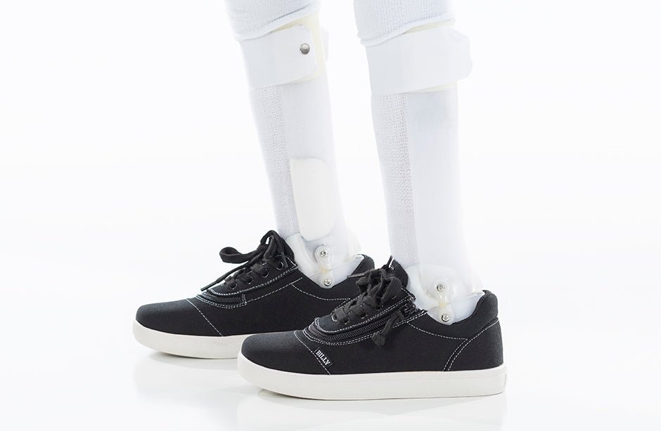Black/White BILLY D|R Short Wrap Low Tops - BILLY Footwear® Canada