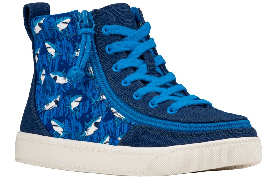 Blue Sharks BILLY Classic Lace High Tops - BILLY Footwear® Canada