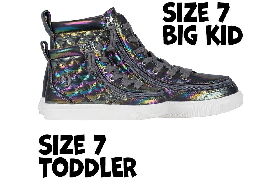 Graphite Rainbow BILLY Classic Quilt High Tops - BILLY Footwear® Canada