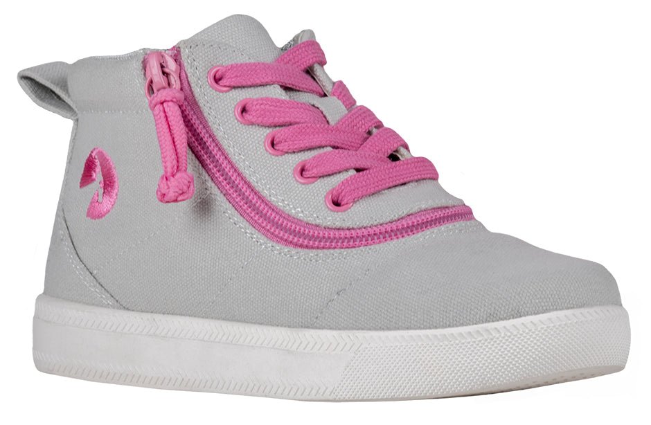 Grey/Pink BILLY D|R Short Wrap High Tops - BILLY Footwear® Canada