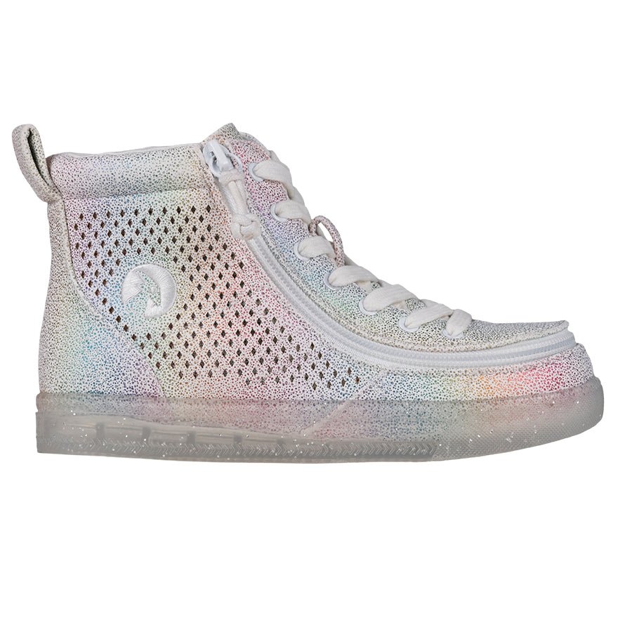 Kid's Rainbow Crackle BILLY Classic Lace Highs - BILLY Footwear® Canada