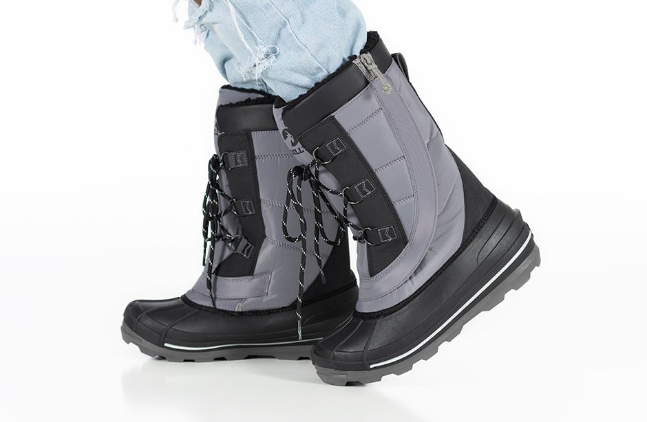 Men's Grey BILLY Ice Winter Boots - BILLY Footwear® Canada