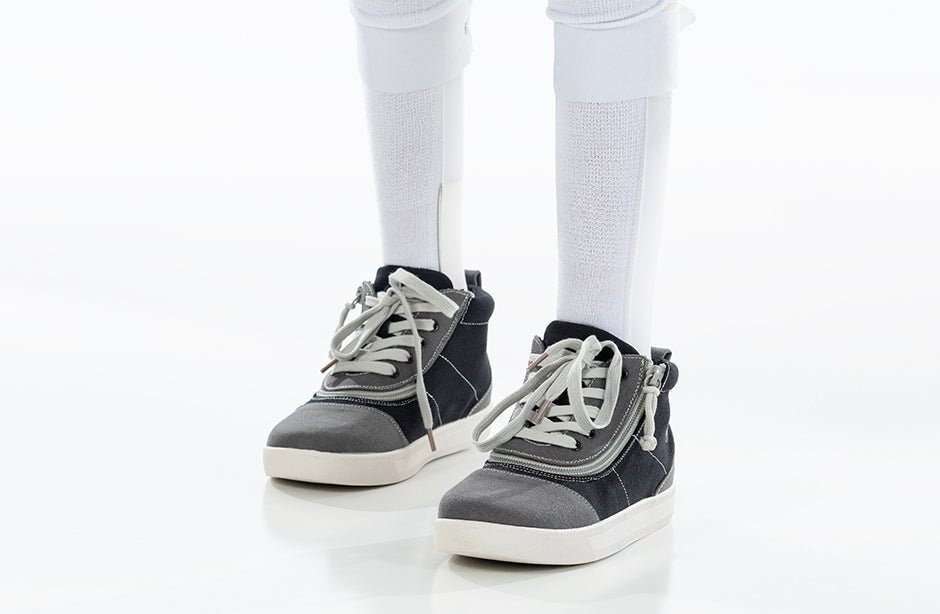 Men's Grey Colorblock BILLY D|R Short Wrap High Tops - BILLY Footwear® Canada