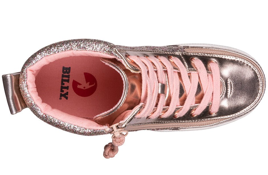 Rose Gold Unicorn BILLY Classic Lace High Tops - BILLY Footwear® Canada