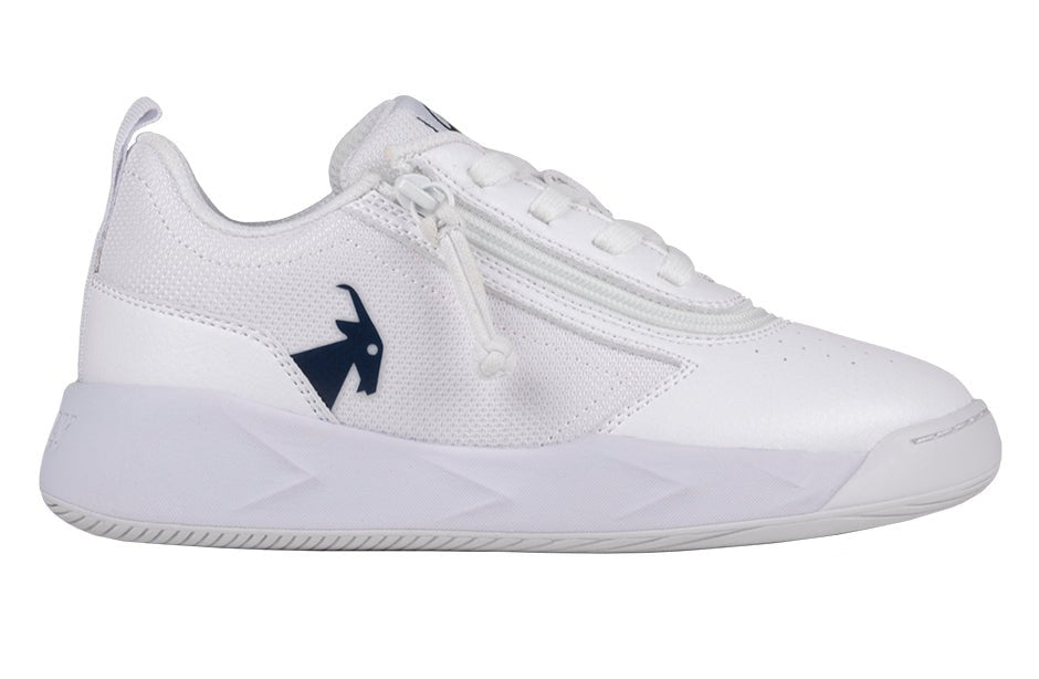 White/Navy BILLY Sport Court Athletic Sneakers - BILLY Footwear® Canada