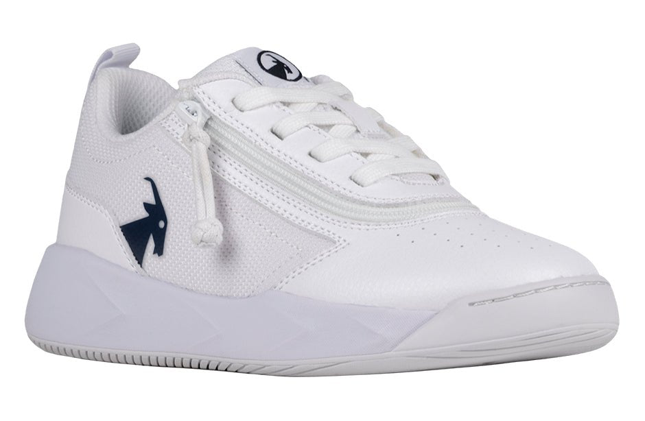 White/Navy BILLY Sport Court Athletic Sneakers - BILLY Footwear® Canada