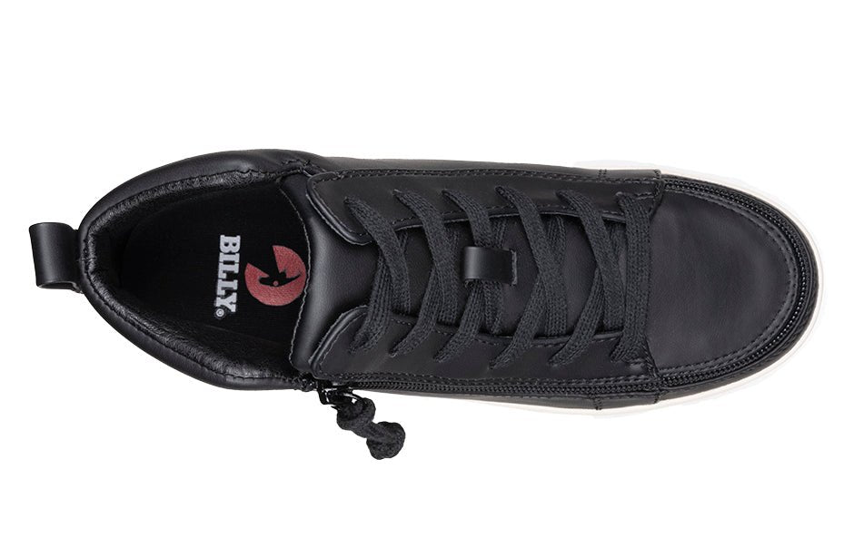 Women's Black BILLY Sneaker Lace Mid Tops - BILLY Footwear® Canada