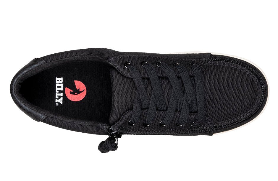 Women's Black Canvas BILLY Sneaker Low Tops - BILLY Footwear® Canada