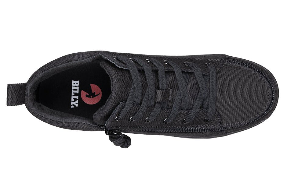 Women's Black to the Floor BILLY Sneaker Lace Mid Tops - BILLY Footwear® Canada