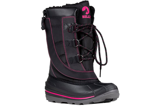 Women's Black/Pink BILLY Ice Winter Boots - BILLY Footwear® Canada