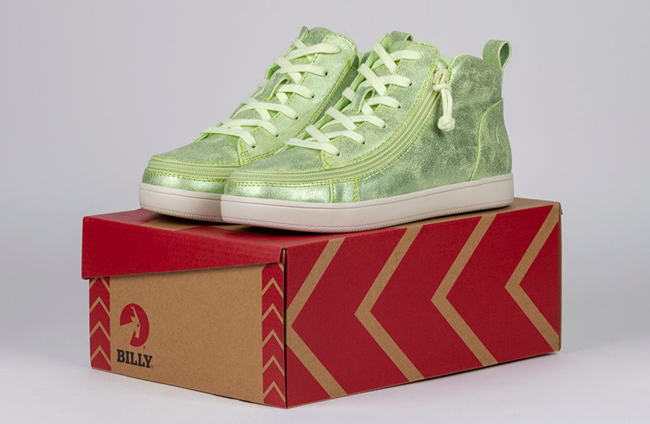 Women's Cucumber Green BILLY Sneaker Lace Mid Tops - BILLY Footwear® Canada