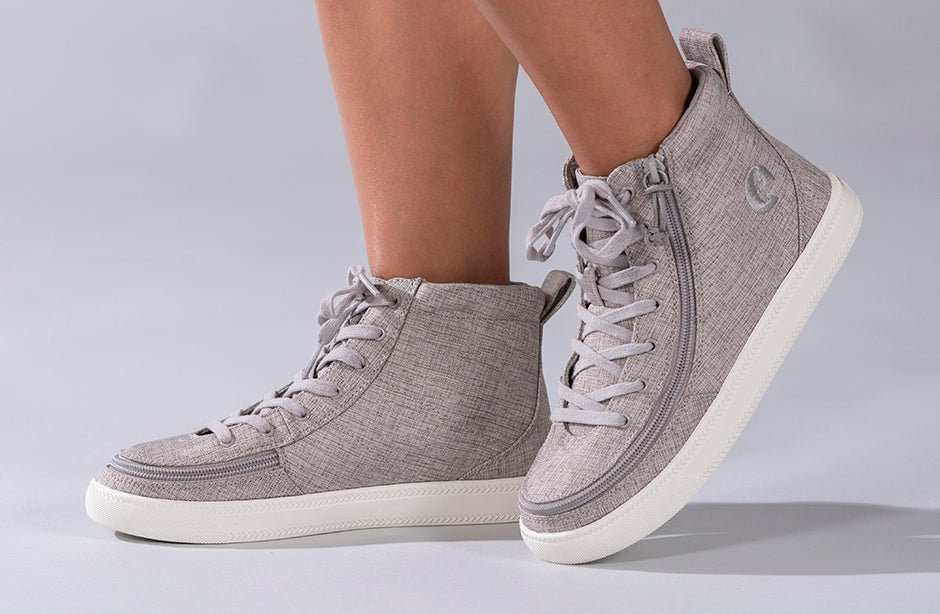 Women's Grey Jersey BILLY Classic Lace Highs - BILLY Footwear® Canada